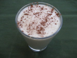 Coconut milk eggnog